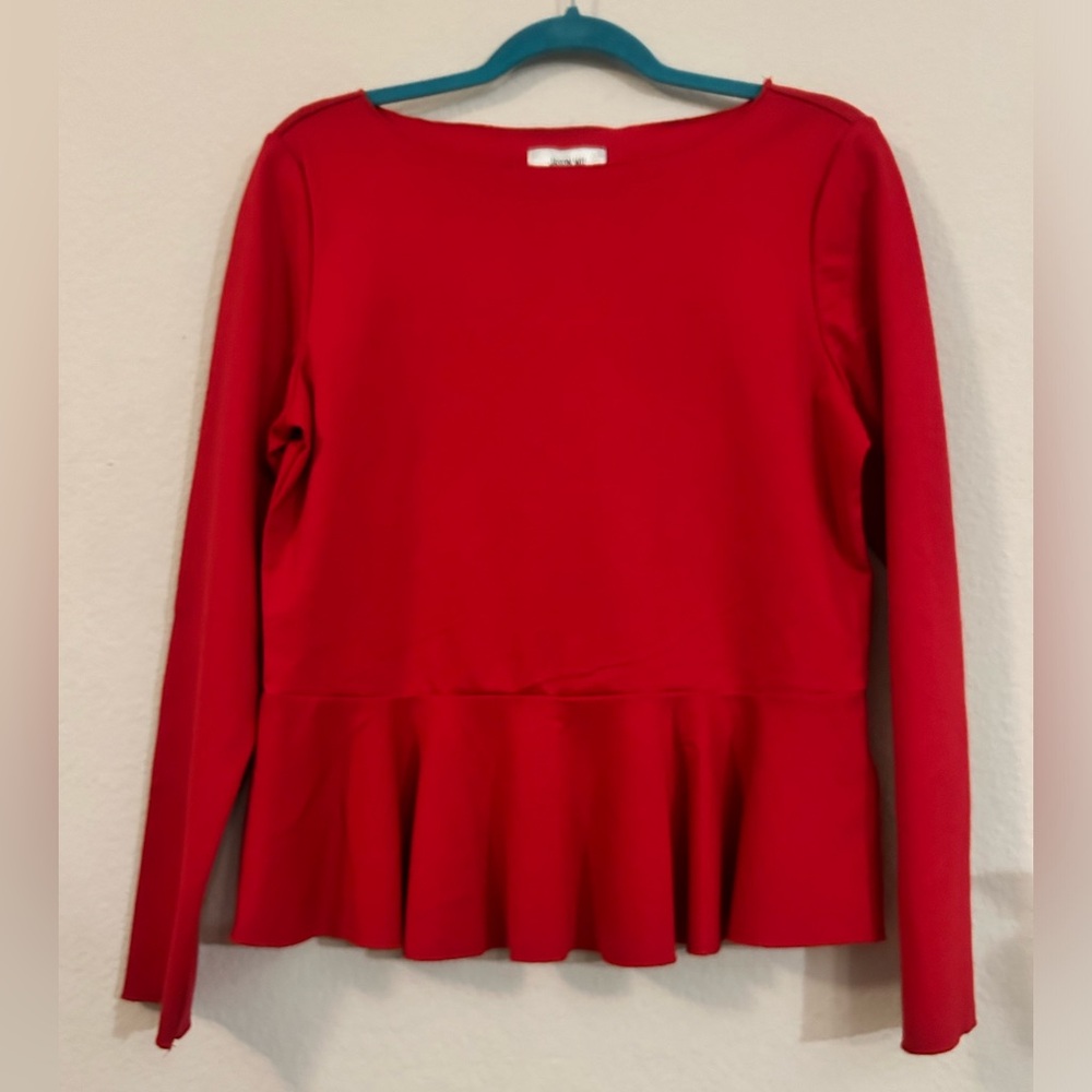 Jason Wu Vibrant Red Long Sleeve Top